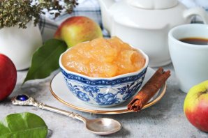 Яблочный джем в микроволновке