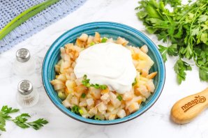 Салат с масляной рыбой Салат с масляной рыбой