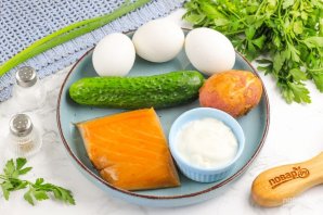 Салат с масляной рыбой Салат с масляной рыбой