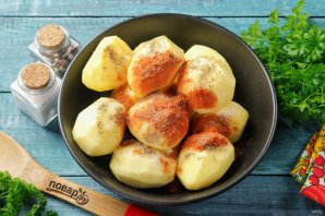 Шашлык из картофеля с беконом