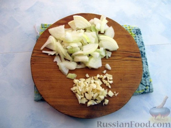 Овощное рагу с курицей и баклажанами (в духовке)