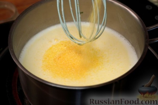 Мамалыга с творогом и брынзой
