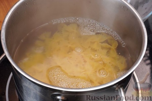 Макароны с тыквой и творогом