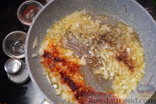 Макароны с тыквой и творогом