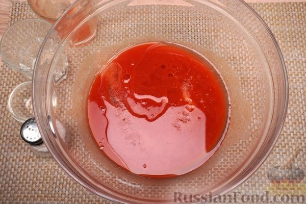 Томатная самса с фаршем и овощами (в духовке)