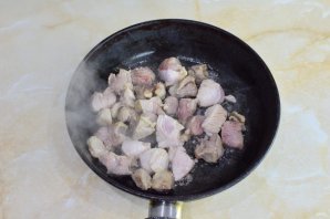 Индейка с шампиньонами и картошкой