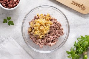 Вареники с фасолью