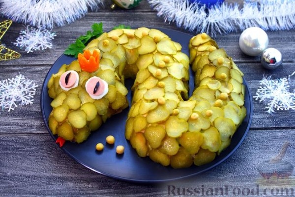 Салат оливье на год Змеи