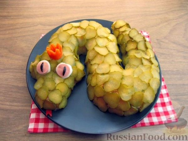 Салат оливье на год Змеи
