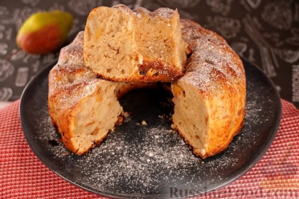 Кекс с грушами и пряностями