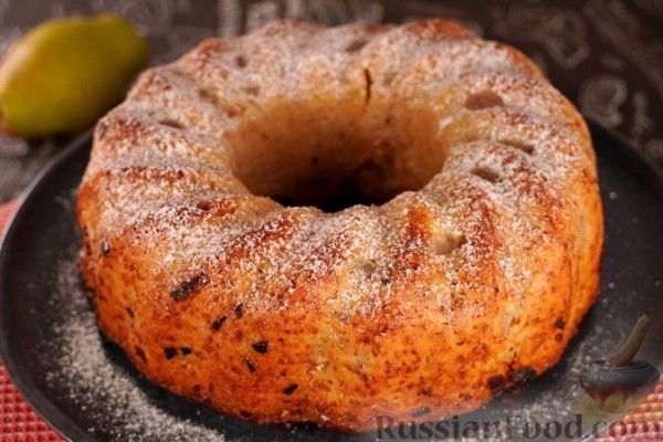 Кекс с грушами и пряностями