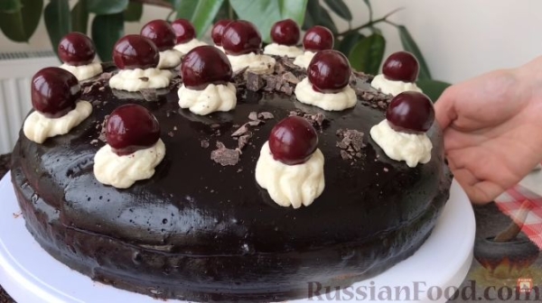 Торт "Пьяная вишня"