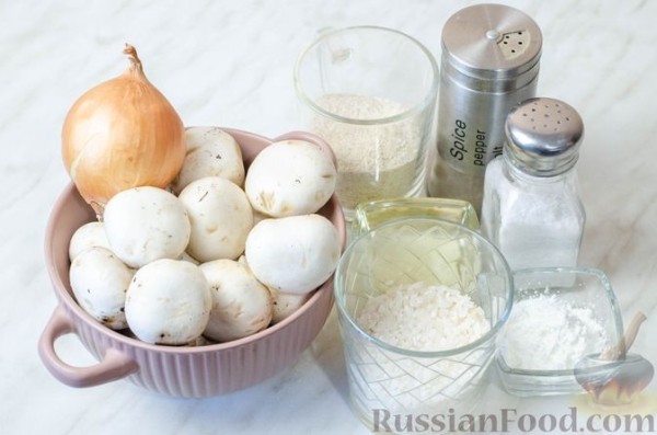 Зразы из риса с грибами