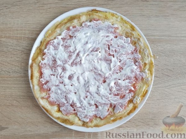 Бризоли с мясным фаршем, солёными огурцами и сыром (в духовке)