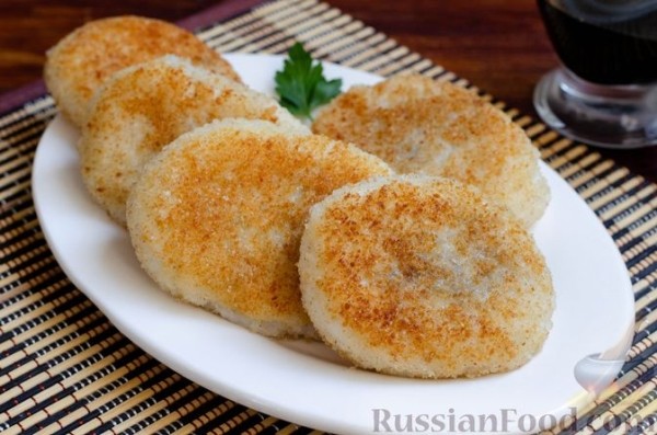 Зразы из риса с грибами
