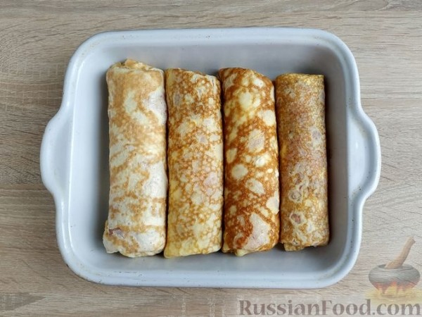Бризоли с мясным фаршем, солёными огурцами и сыром (в духовке)
