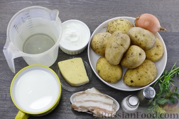 Картофельный суп-пюре с сыром