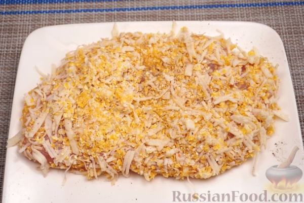 Куриное филе в панировке из сыра и кукурузных хлопьев (в духовке)