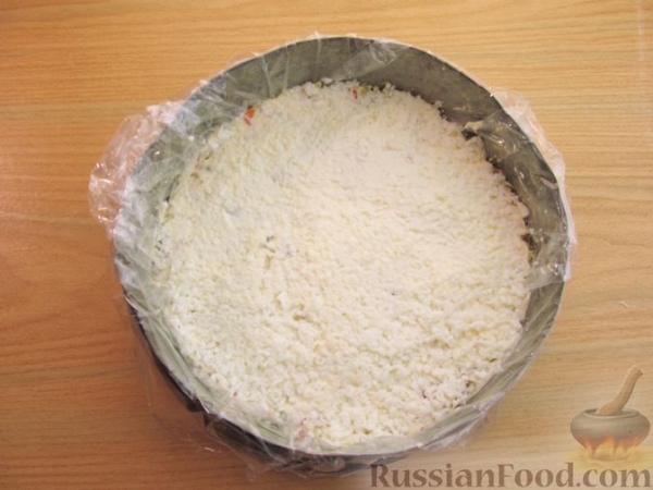 Салат-торт "Оливье"