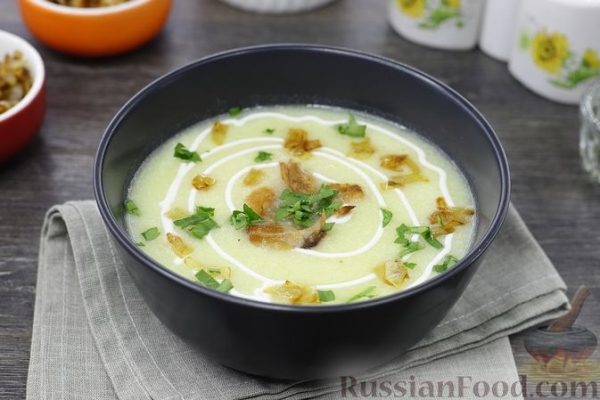 Картофельный суп-пюре с сыром