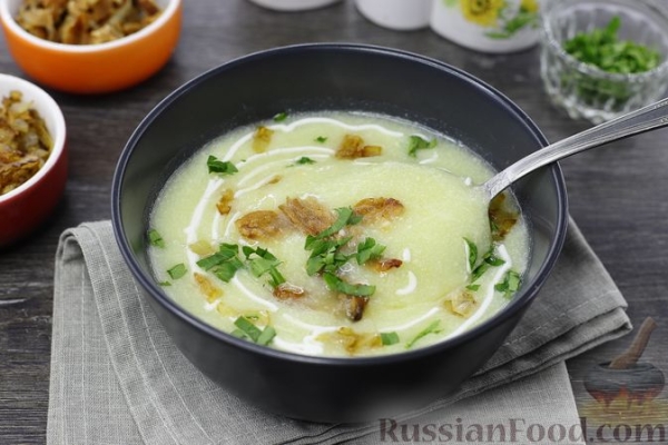 Картофельный суп-пюре с сыром