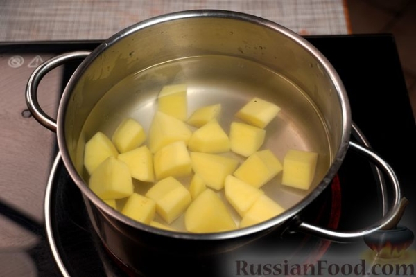 Сливочный суп с фаршем