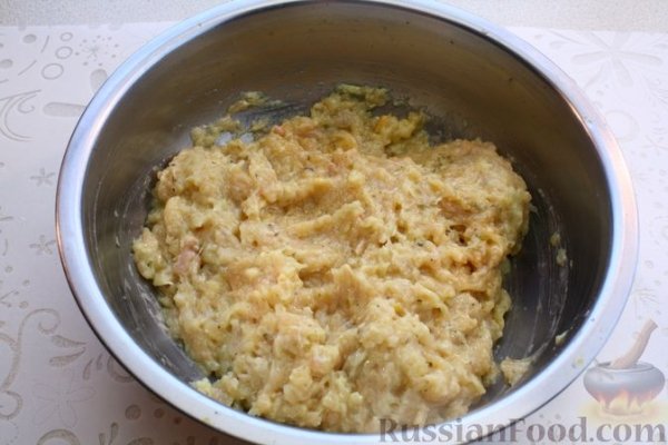 Шницель из фарша и капусты
