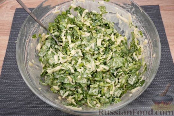 Запеканка со шпинатом и сыром
