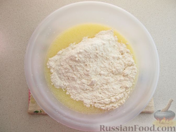 Лазанья из блинов, с мясом и сыром