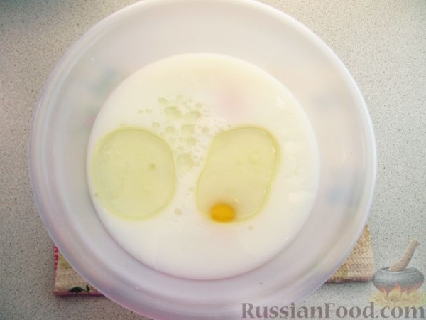 Лазанья из блинов, с мясом и сыром