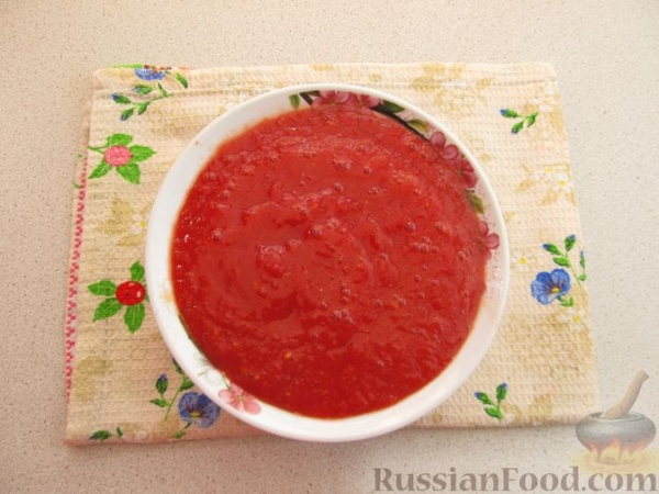 Лазанья из блинов, с мясом и сыром