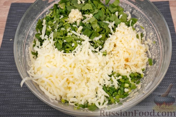 Запеканка со шпинатом и сыром