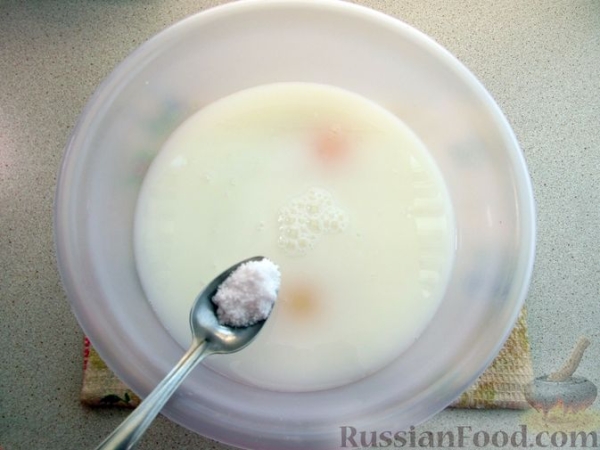 Лазанья из блинов, с мясом и сыром