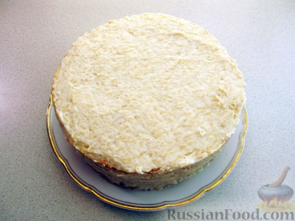 Торт с яблочным кремом