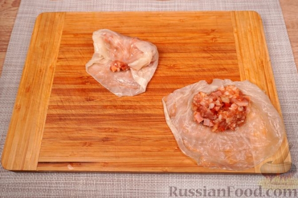 Фаршированная квашеная капуста (голубцы)