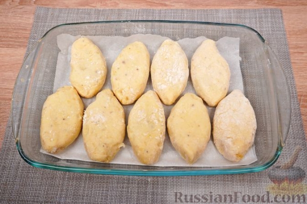 Картофельные зразы с грибами (в духовке)