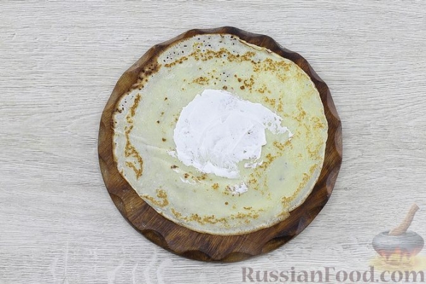 Блинчики с грибами и курицей