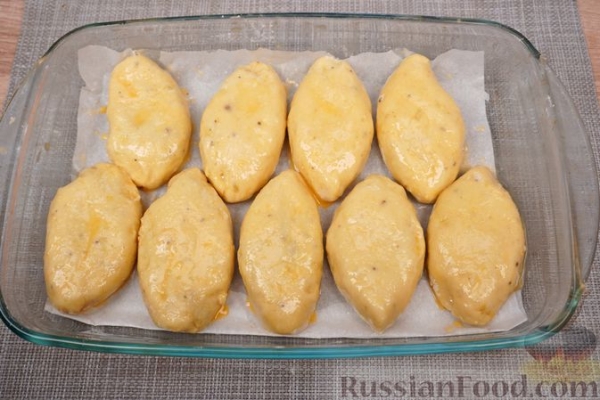 Картофельные зразы с грибами (в духовке)