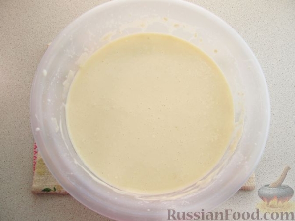Лазанья из блинов, с мясом и сыром