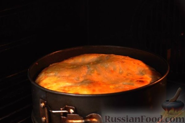 Творожная запеканка с грибами и сыром