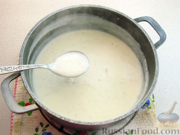Лазанья из блинов, с мясом и сыром