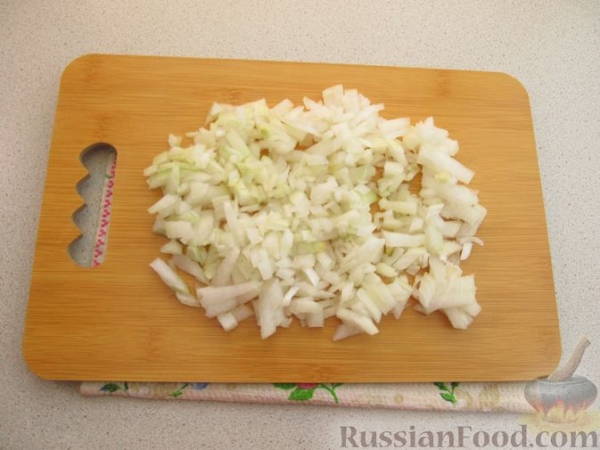 Лазанья из блинов, с мясом и сыром