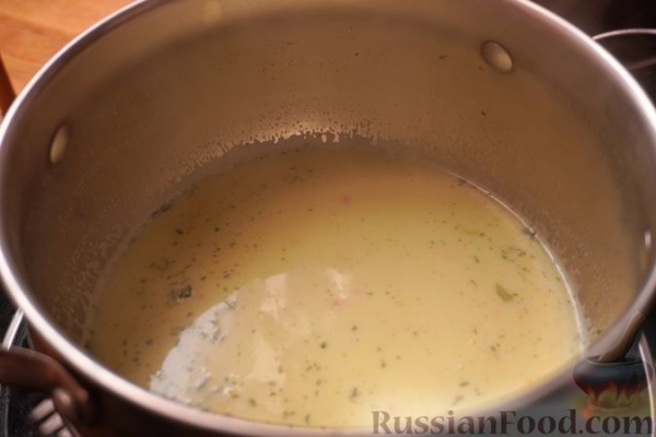 Банош с креветками