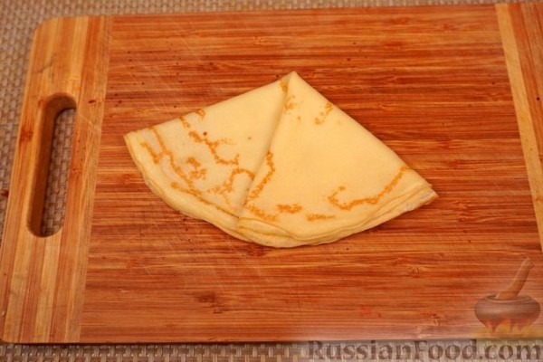 Блинчики с вишней и орехами