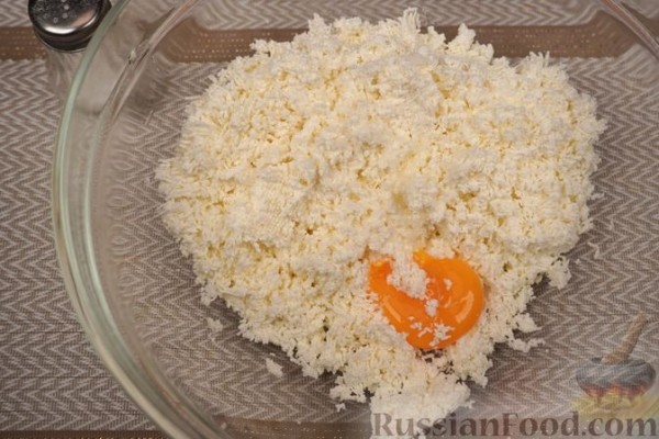 Кукурузная каша, запечённая с творогом