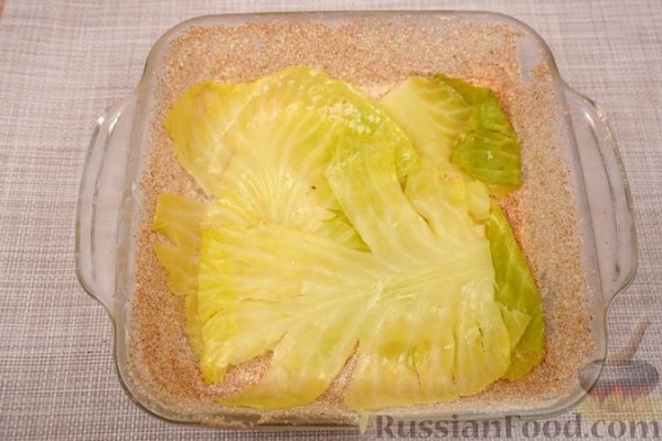 Мусака из капусты с фаршем