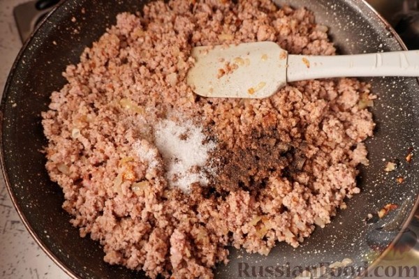 Мусака из капусты с фаршем