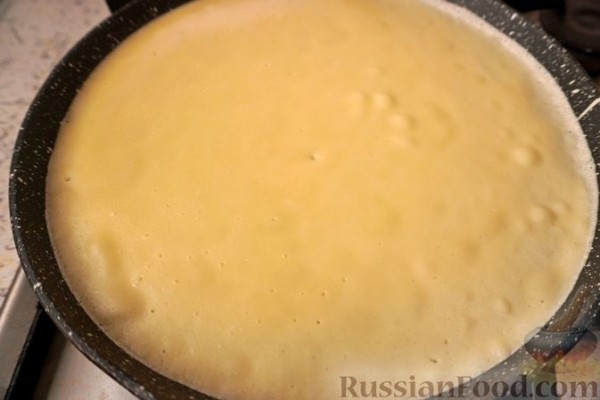 Блинчики с вишней и орехами