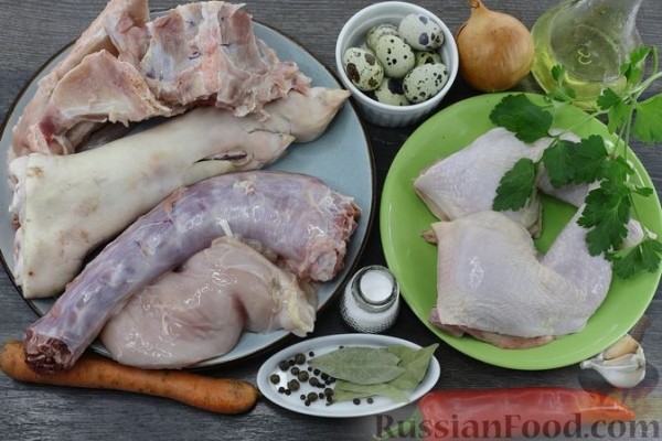 Праздничный холодец "Курица-наседка"