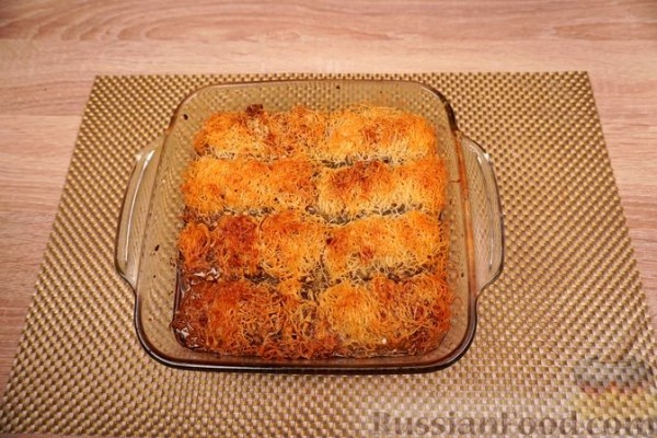 Пахлава из теста катаифи (кадайф)